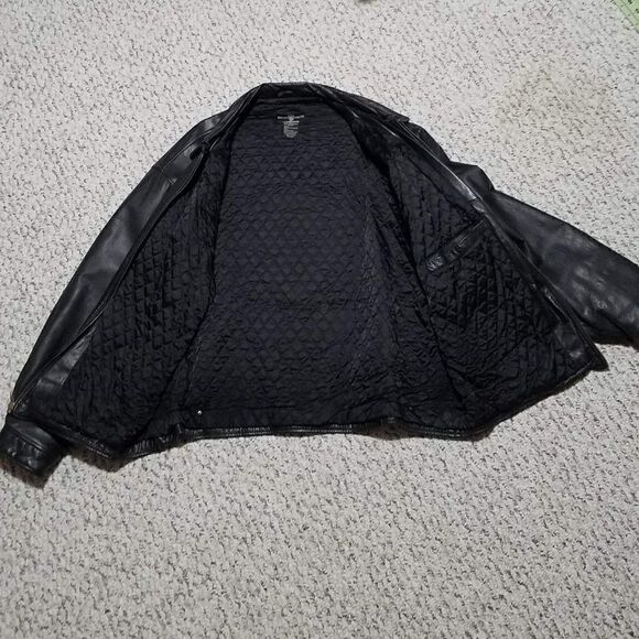 Warner Brothers Studio Leather Logo Jacket - Picture 6 of 8